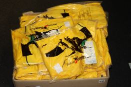 A large quantity of Precision Training Olympico Shirts (Colour: yellow/green/black).