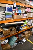 A large quantity of miscellaneous stationery and related items.