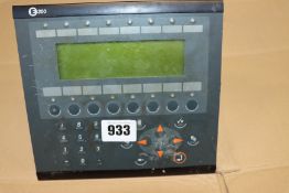 A pre-owned Beijer Electronics E300 HMI Operator Panel (Sold for spares or repair).