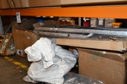 A quantity of assorted miscellaneous metal ware items to include a step ladder and related items.