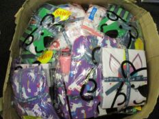 A quantity of children's Harry Bear pyjamas in various sizes and designs.
