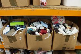 Three boxes of mainly as new cosmetics, toiletries and related items.