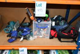 A large quantity of pre-owned miscellaneous tools and related items to include one Makita DTW1002