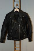 One women's as new Biker's Paradise Elite Patrol Classic leather jacket size 10 (BP117).