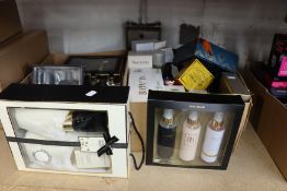 A quantity of miscellaneous as new toiletries/cosmetics to include Elemis, Neal's Yard, Ted Baker