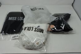 One as new Miss Lola white crop top size S. One as new Miss Lola Gisele belt. One as new Miss Lola