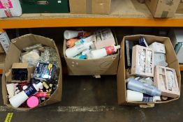 A quantity of assorted as new toiletries and cosmetic bags.