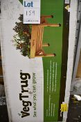 One boxed VegTrug 1m Small Wood Seater - natural.