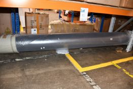 An as new large roll of grey lino flooring.