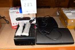 A pre-owned Denon RCD-M38DAB CD Receiver, a pre-owned Humax FVP-5000T 1TB Freeview Play HD TV