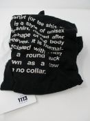 One pre-owned Vetements x Hanes printed black t-shirt size M.