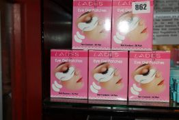 Twenty five as new Lades Eye Gel Patches (50 per pack).