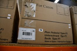 One boxed as new Canon Plain Pedestal Type F1 (Printer stand).