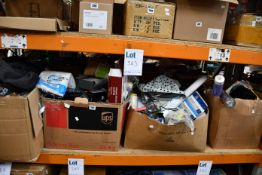 Five boxes of miscellaneous items to include household, tools, toiletry and related items.