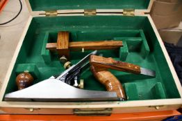 A Faithful hand plainer and marking gauge.