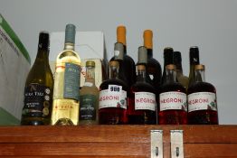 A quantity of miscellaneous alcohol to include Pazo Barrantes Albarino, Negroni and Birra Moretti (