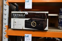 One boxed Victrola Classic 6-in-1 Bluetooth Turntable (VTA-270B).