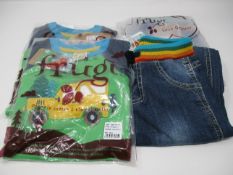 Two kids' as new Frugi Alfie Raglan Top Glen Green Truck size 3-4 y. Two kid's as new Frugi Cody