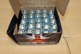 One box of 25 as new PCL AC21CM airflow couplings.