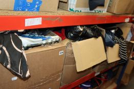 A large quantity of clothing and related items.