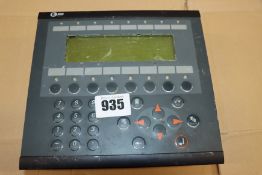 A pre-owned Beijer Electronics E300 HMI Operator Panel (Sold for spares or repair).