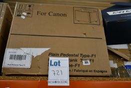 One boxed as new Canon Plain Pedestal Type F1 (Printer stand).