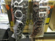 A large quantity of as new Jodie Hair curly hair extensions (Approximately twelve pieces).