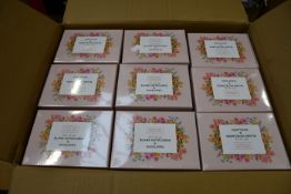 Thirty six sets of 24 as new Sweetzer & Orange Watercolour Flower blank notecards with envelopes.