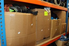 A large quantity of clothing and related items.