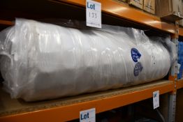 One as new 5ft rolled up mattress.