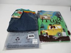 Two kids' as new Frugi Alfie Raglan Top Glen Green Truck size 5-6 y. Two kid's as new Frugi Cody