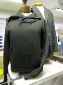 One as new Les Tien black unisex jumper (Size unknown).