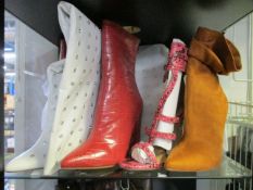 One as new Miss Lola Real Deal heels size 10. One as new Miss Lola wine heels size 10. One as new