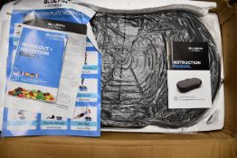 One boxed Bluefin Fitness Ultra Slim Vibration Plate.