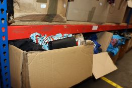 A large quantity of clothing and related items.