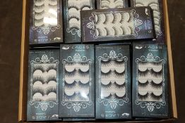 A quantity of Lades false eyelashes 10 per pack (Approximately 30 items).