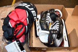 One pair of Bauer Vapor 2X Pro ice skates (Junior UK5) and one pair of Bauer S20 Vapor X2.9
