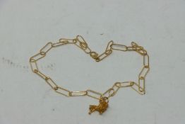 One as new Alighieri The Lion necklace with paperclip chain.