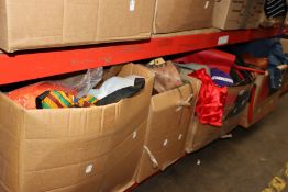 A large quantity of clothing and related items.