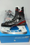 An as new pair of Bauer Vapor 2X Goalie Hockey Skates Junior size 4, fit 1 low volume (1054768).