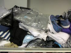 A large quantity of as new active wear and related items to include Under Armour socks and Adidas