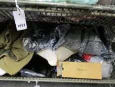 A large quantity of as new clothing and related items.