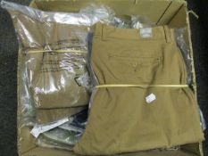 Twenty pairs of as new J Crew 250 Skinny-fit pant in stretch, various sizes and colours.