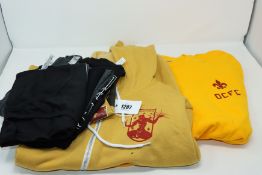 One as new Detroit City FC Crest Full Zip Hoodie Heather Mustard size M. One as new DC FC yellow