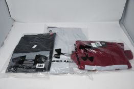 One as new Under Armour Men's Performance Grey Taper Shorts size 32 (1342240). One as new Under