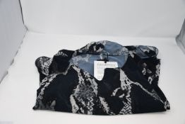 An as new James Lakeland python print wave hem dress (Size 18 - RRP £80).