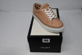 One as new J/Slides NYC Pink Blush Waxy Nubuck Shoes size 6 1/2.