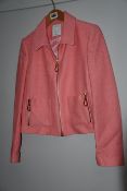 One as new Sandro Cropped Jacket In Pink size 36.