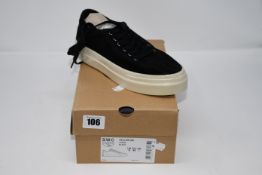 One boxed as new Stepney Workers Club Dellow suede black shoes size UK 6.