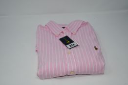 One as new Ralph Lauren pink Oxford shirt, size L.
